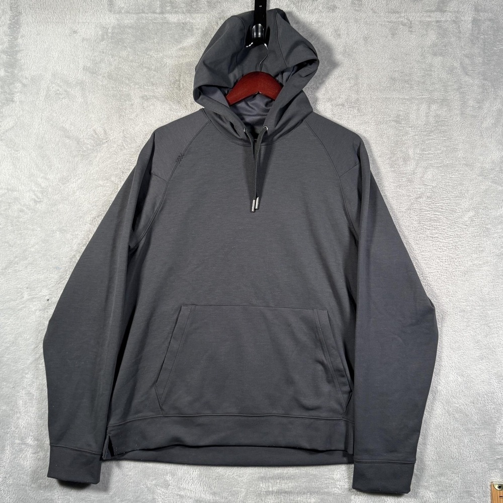 Rhone Hoodie Mens Large Gray Performance Pullover Stretch Sweatshirt Dreamstate